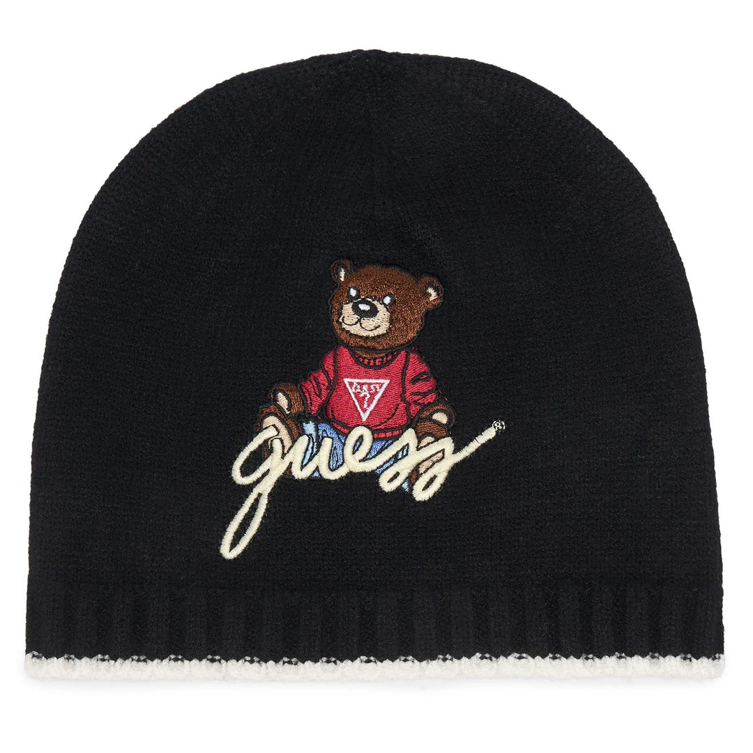 Chapéu GUESS preto com ursinho unissex