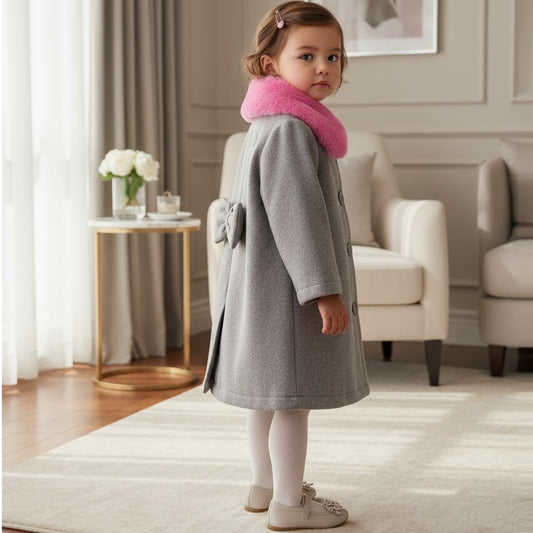 I DO gray coat with removable collar and bow on the back 12 - 18 months (Copy)