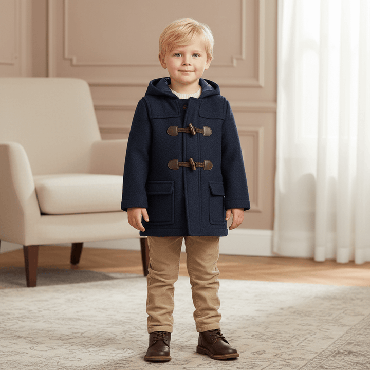 Cappotto MAYORAL blu con alamari bambino 2 anni