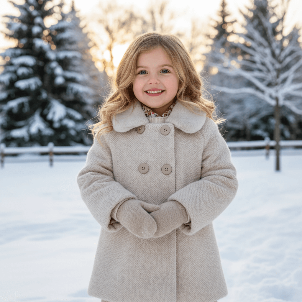 Cappotto Pelo MAYORAL con Colletto Ecopelliccia - Indossato