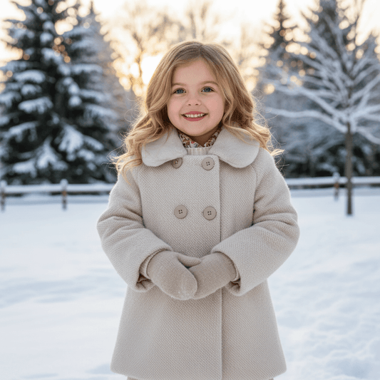 Cappotto Pelo MAYORAL con Colletto Ecopelliccia - Indossato