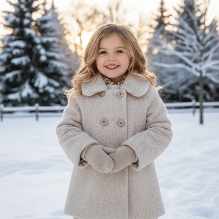 Cappotto Pelo MAYORAL con Colletto Ecopelliccia - Indossato