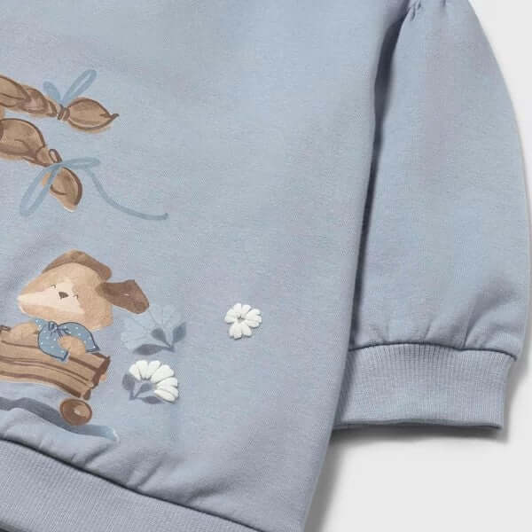 Mayoral dress on a sweatshirt with 6 months print - 4 years