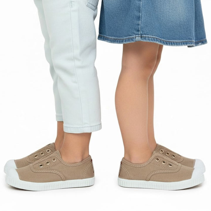 CIENTA slip on rubber toe shoes Beige unisex 21 - 39