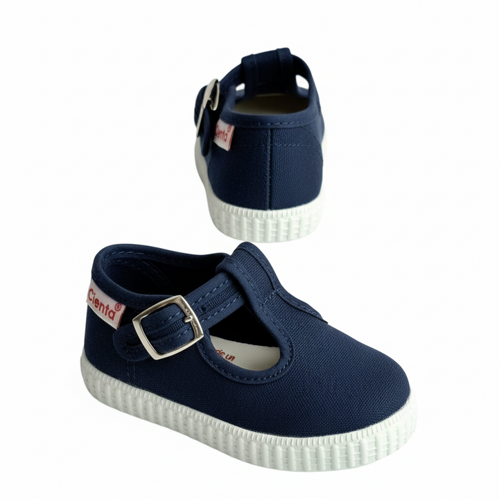 Scarpe CIENTA  in tela occhietto primi passi blu 18 - 24