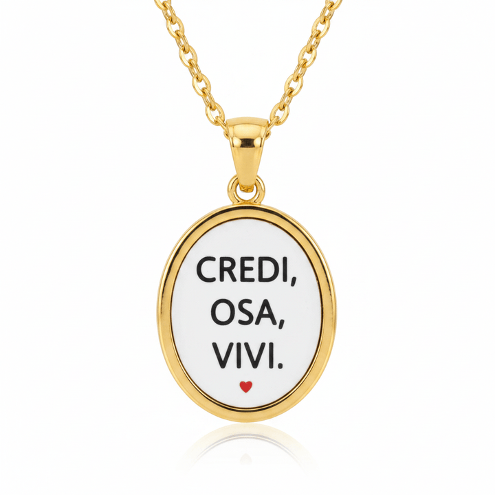 Collana Credi Osa Vivi – Acciaio Dorato | Gioielli Donna