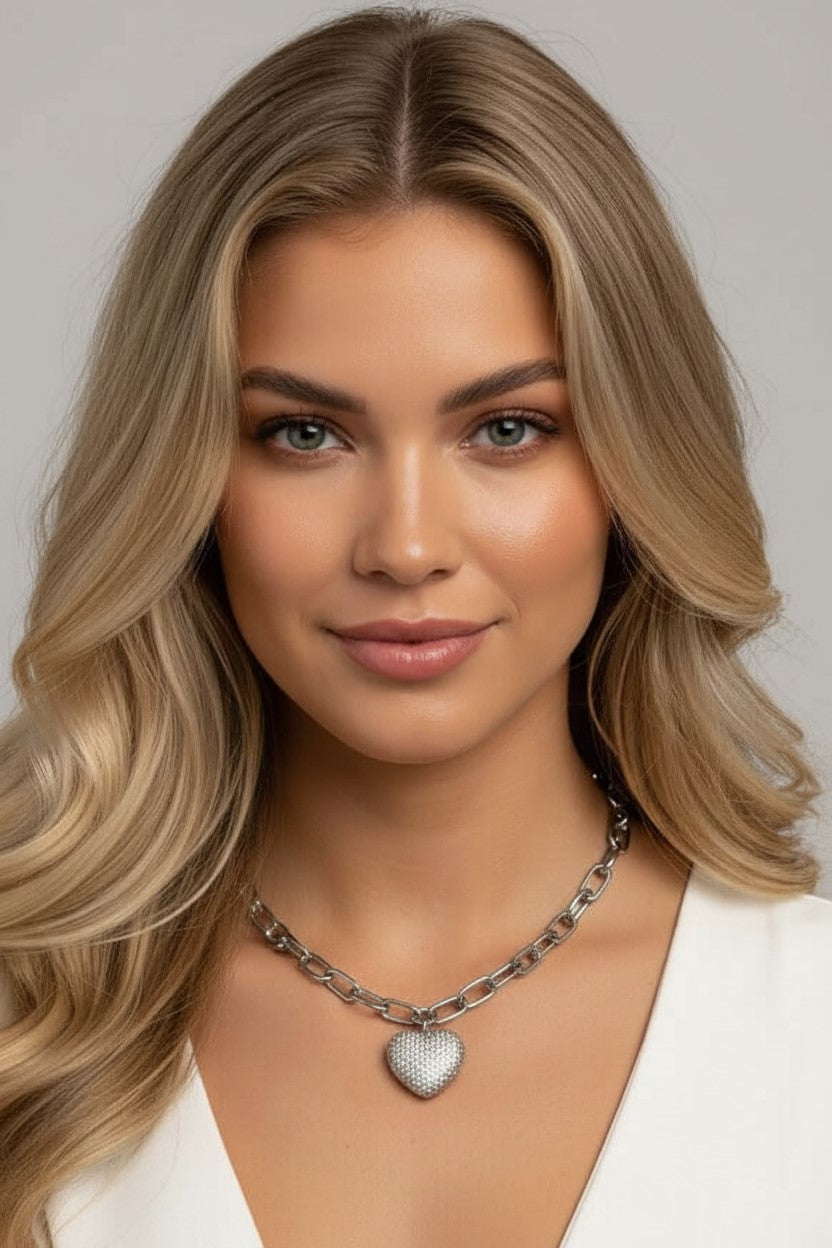Collana donna Bella color Argento in acciaio inossidabile - gioielli waterproof