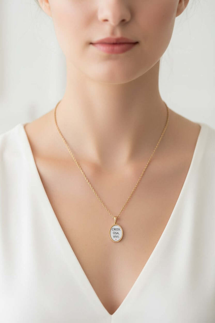 Collana Credi Osa Vivi – Acciaio Dorato | Gioielli Donna