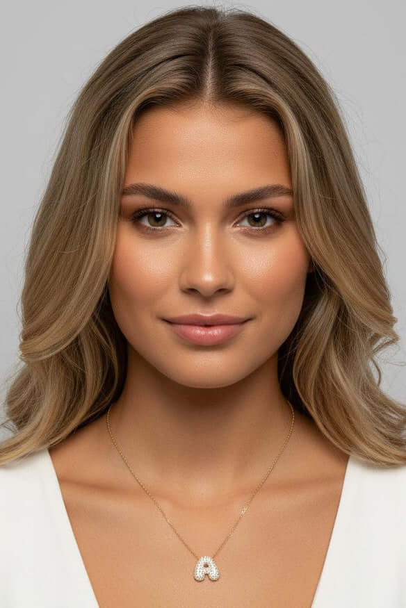 Collana Isabel Personalizzata color oro scegli la tua lettera