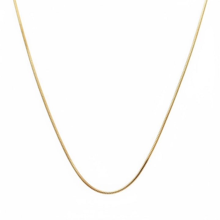 Collana Basic modello a coda di topo ideale per ciondoli color Oro in acciaio - waterproof