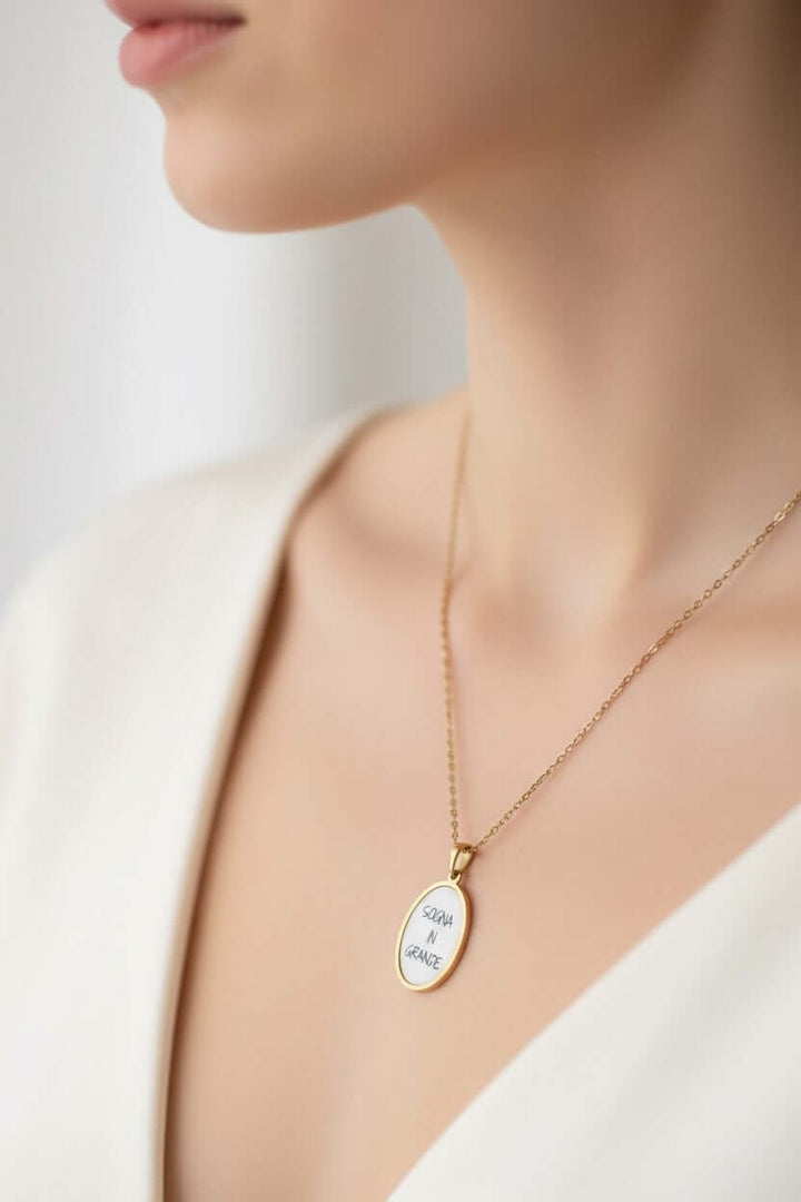 Collana Sogna in Grande – Acciaio Dorato | Gioielli Donna