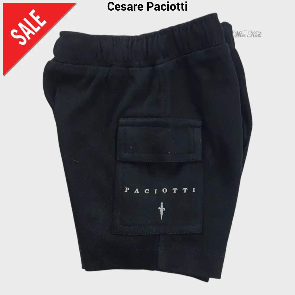 Completo CESARE PACIOTTI baby e kids giallo e nero 6 mesi - 6 anni Completi