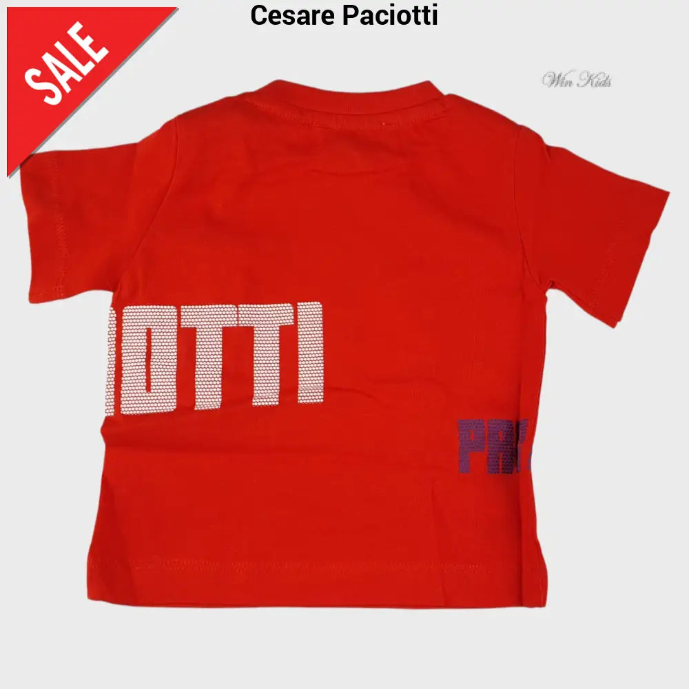Completo CESARE PACIOTTI baby kids e junior rosso e nero spadino 6 mesi - 16 anni Completi