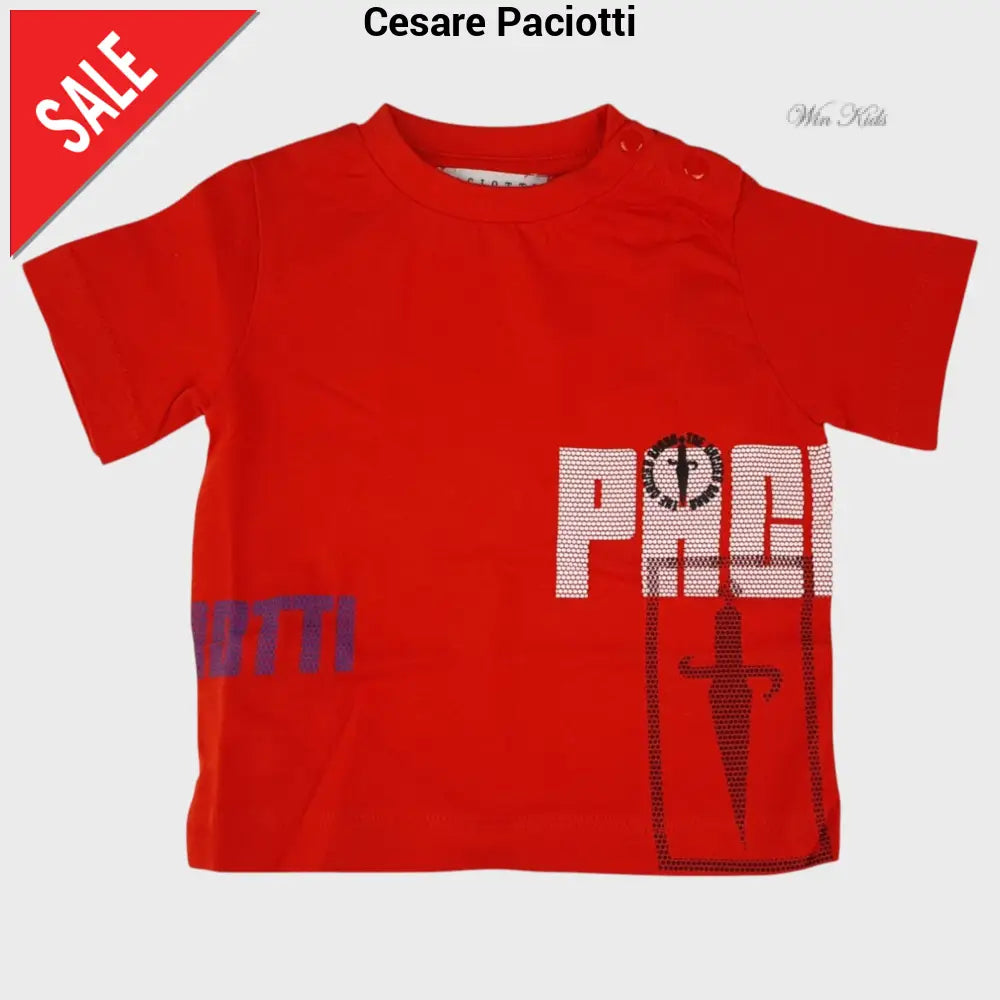 Completo CESARE PACIOTTI baby kids e junior rosso e nero spadino 6 mesi - 16 anni Completi