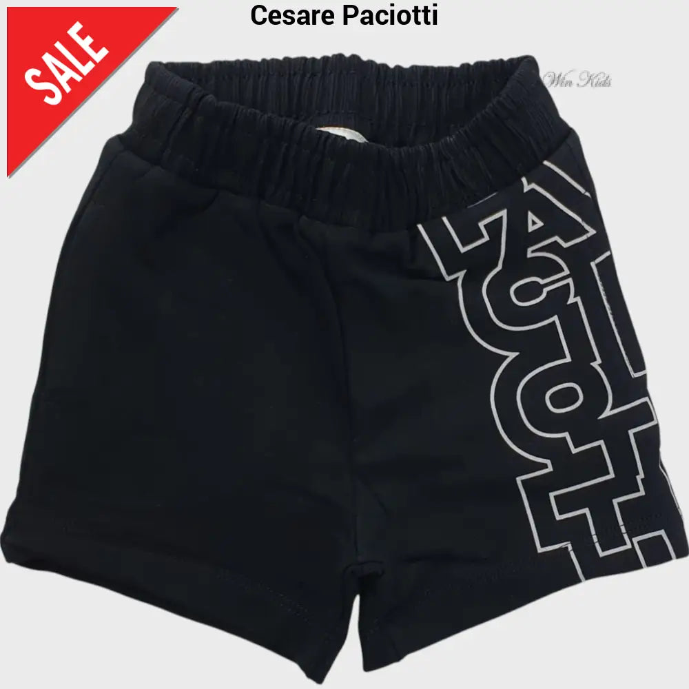 Completo CESARE PACIOTTI baby kids e junior total black 6 mesi - 16 anni Completi