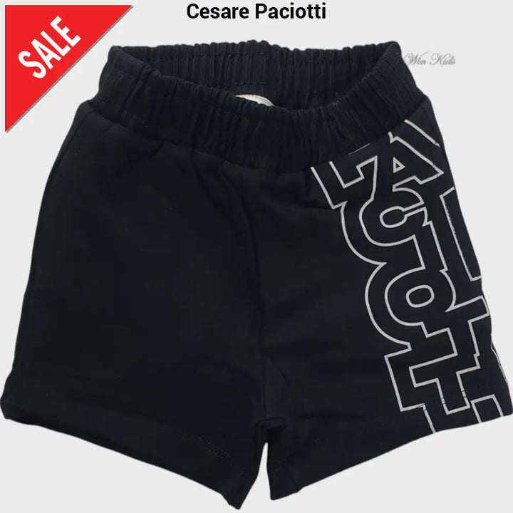 Completo CESARE PACIOTTI baby kids e junior total black 6 mesi - 16 anni Completi