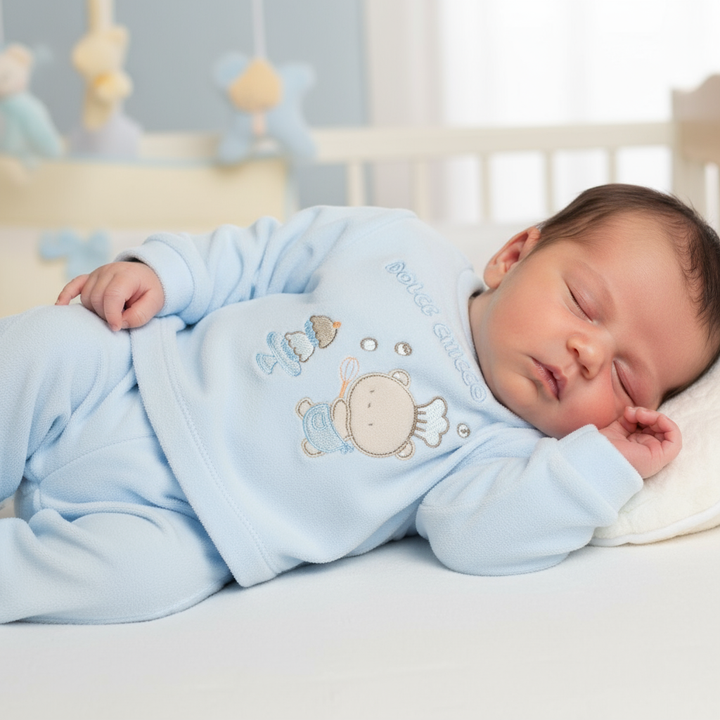 Completo CHICCO ciniglia azzurra orsetto chef - Neonato