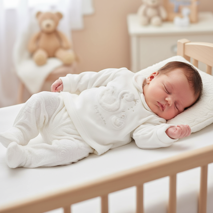 Completo CHICCO in ciniglia tema cigno - Neonata