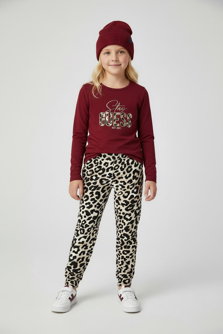 Completo GUESS in cotone t-shirt - pantalone - sacca portaindumenti dalla 4 anni alla 16 anni