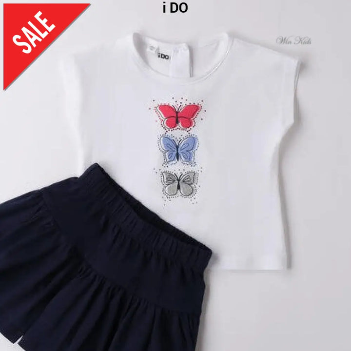 Completo i Do bambina t-shirt e gonna a pantaloncino 12 mesi - 8 anni Completi