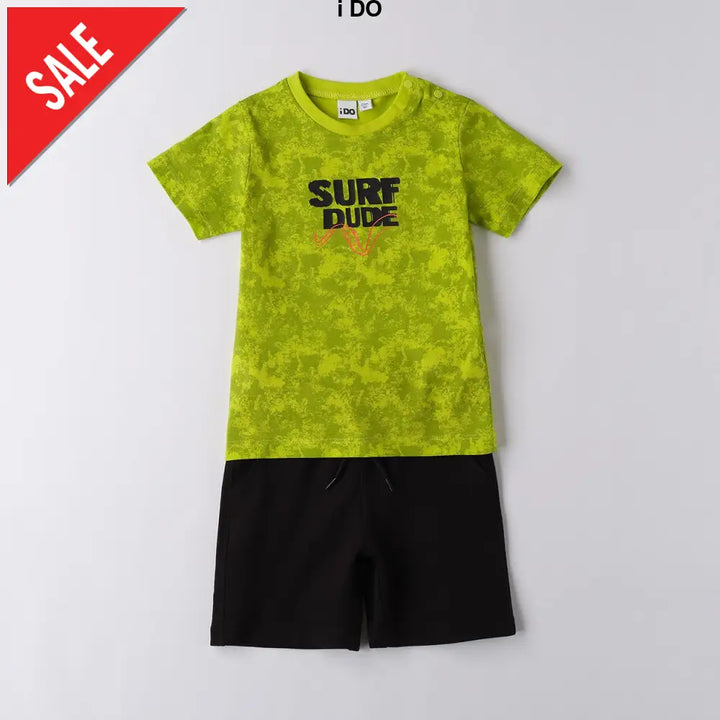 Completo i DO bambino verde e nero 12 mesi - 8anni Completi