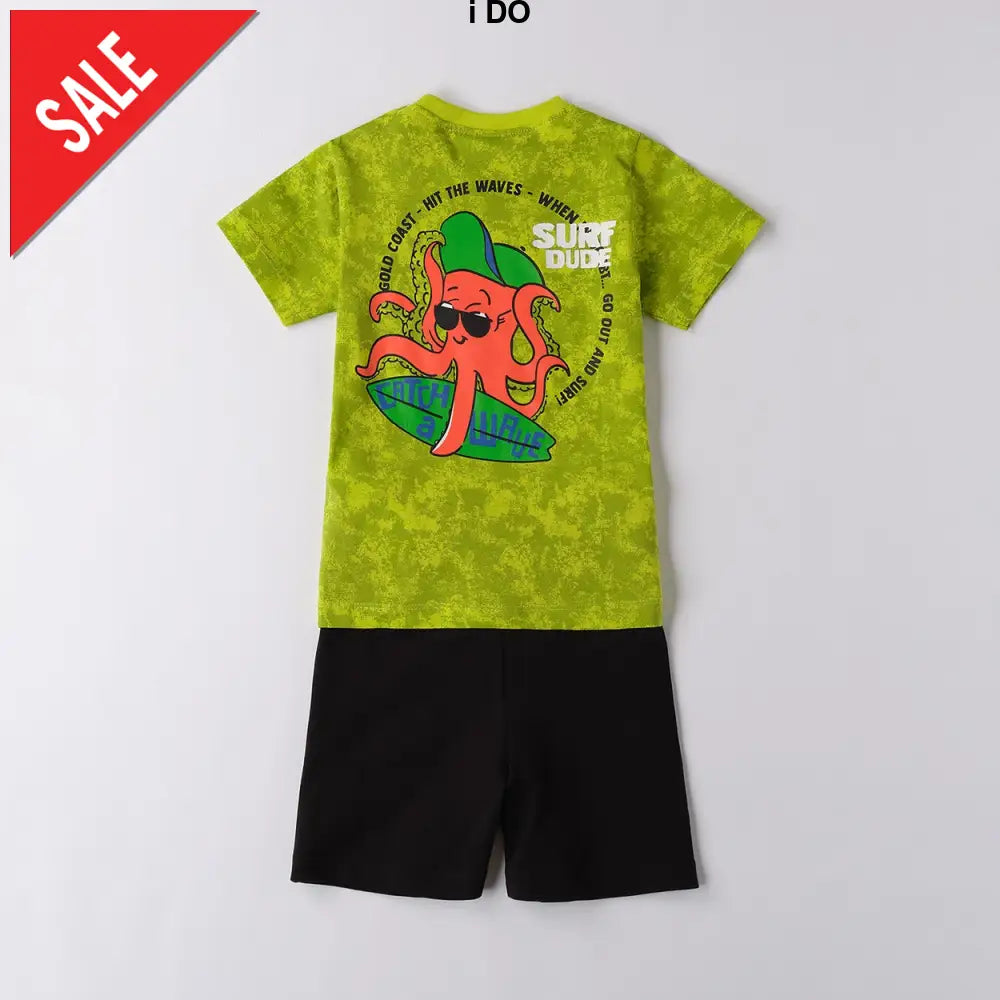 Completo i DO bambino verde e nero 12 mesi - 8anni Completi