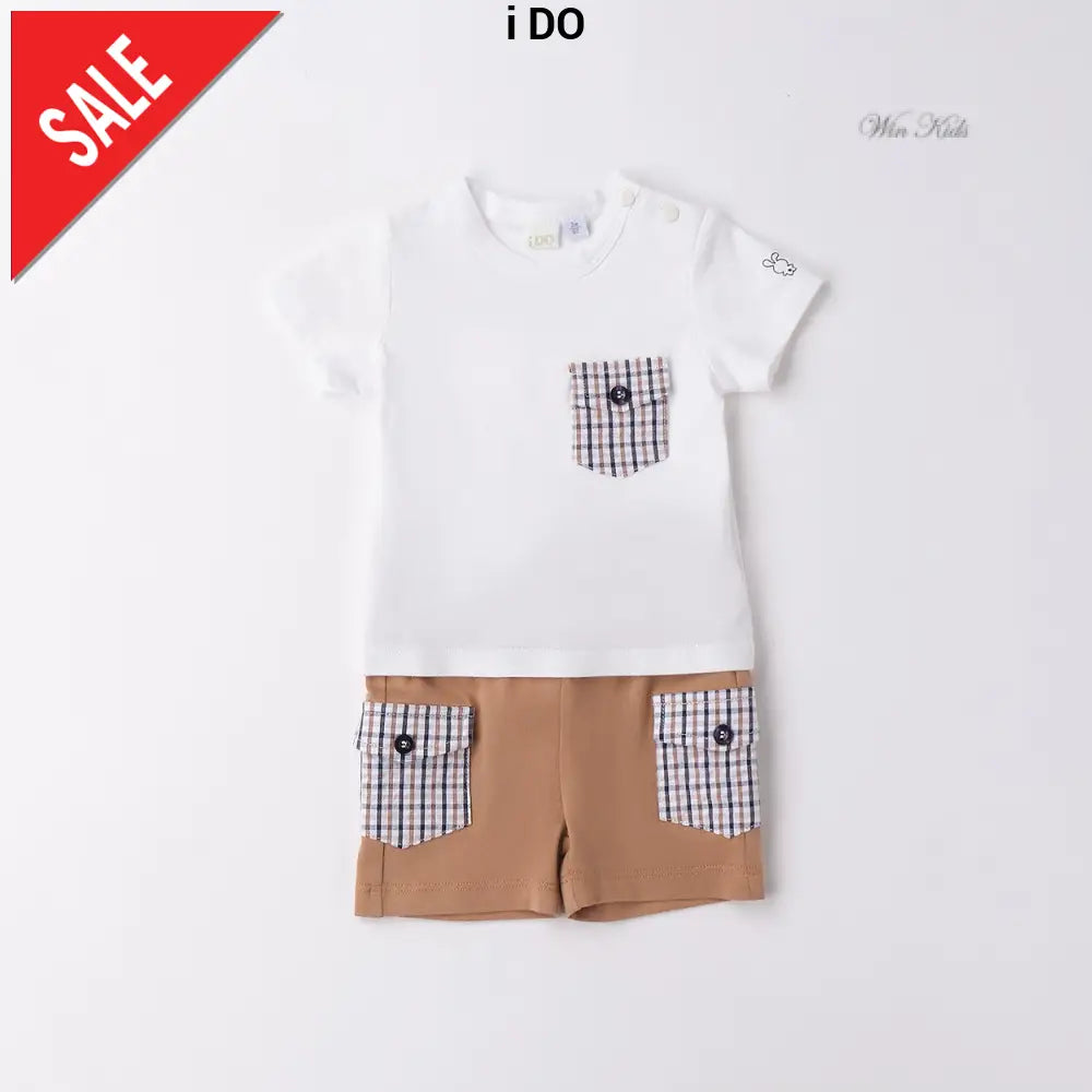 Faço roupa com bolsos xadrez de 3 meses a 24 meses. Completo