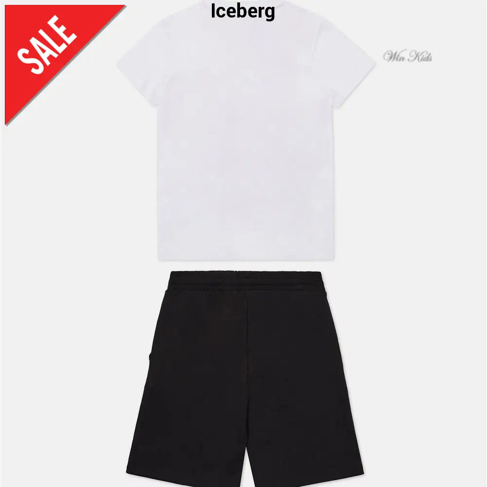 Completo ICEBERG bianco rosso e nero junior 6 anni - 16 anni Completi