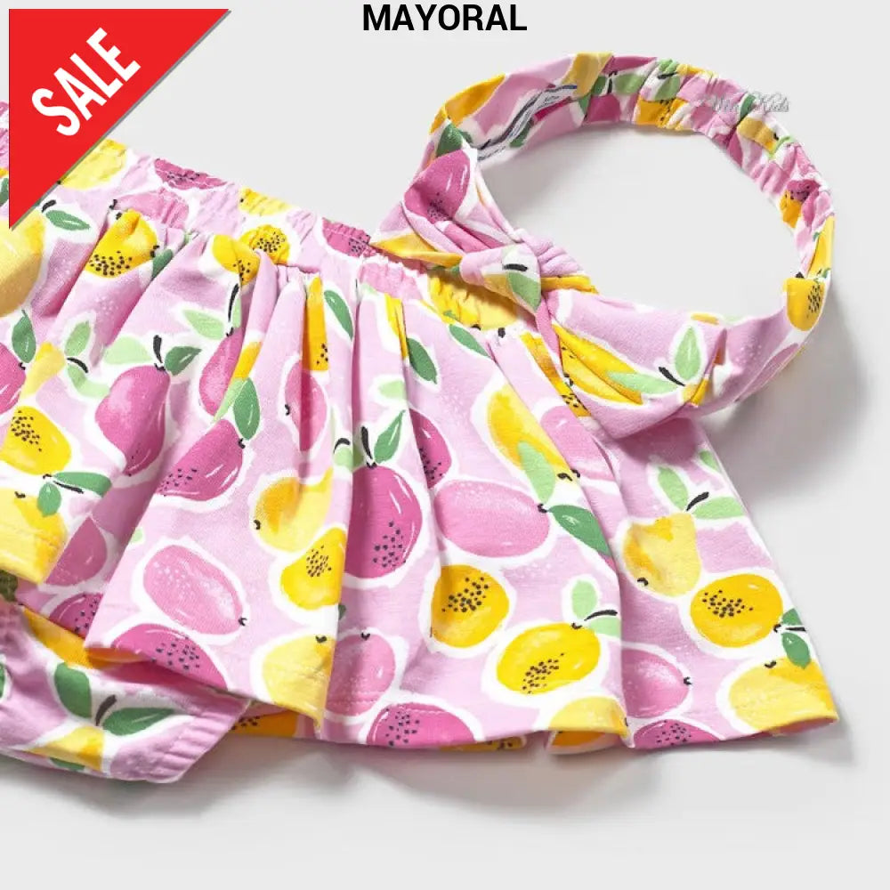 Completo MAYORAL bambina top gonna e fascia 6 mesi - 4 anni Completi