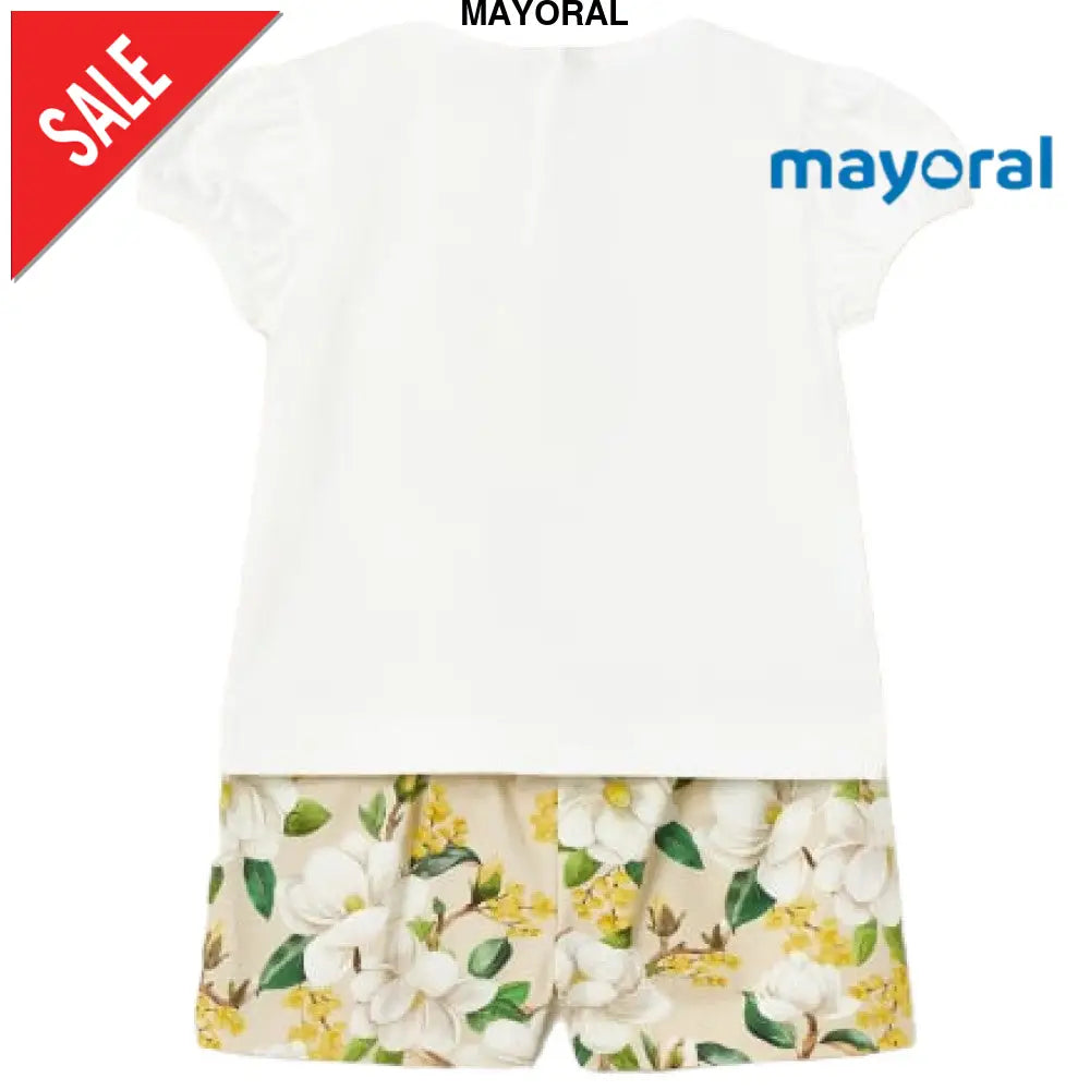 Completo MAYORAL BIANCO-GIALLO / 6 MESI Completi