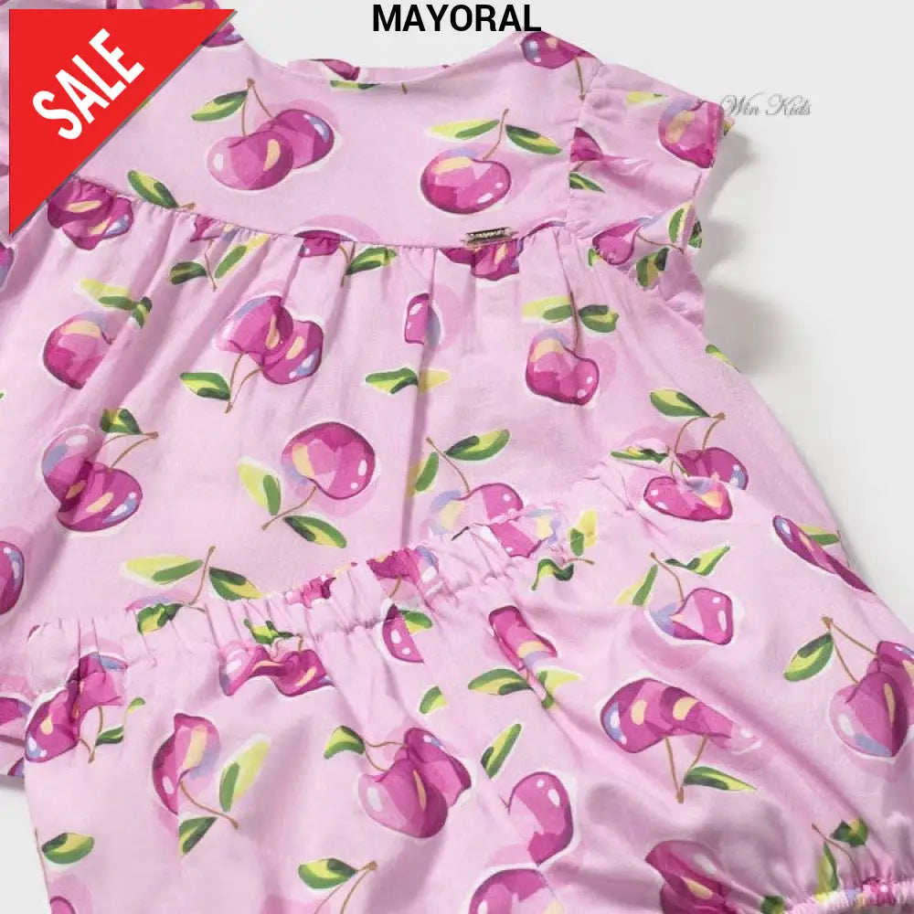 Completo MAYORAL rosa fantasie ciliege 6 mesi - 4 anni Completi