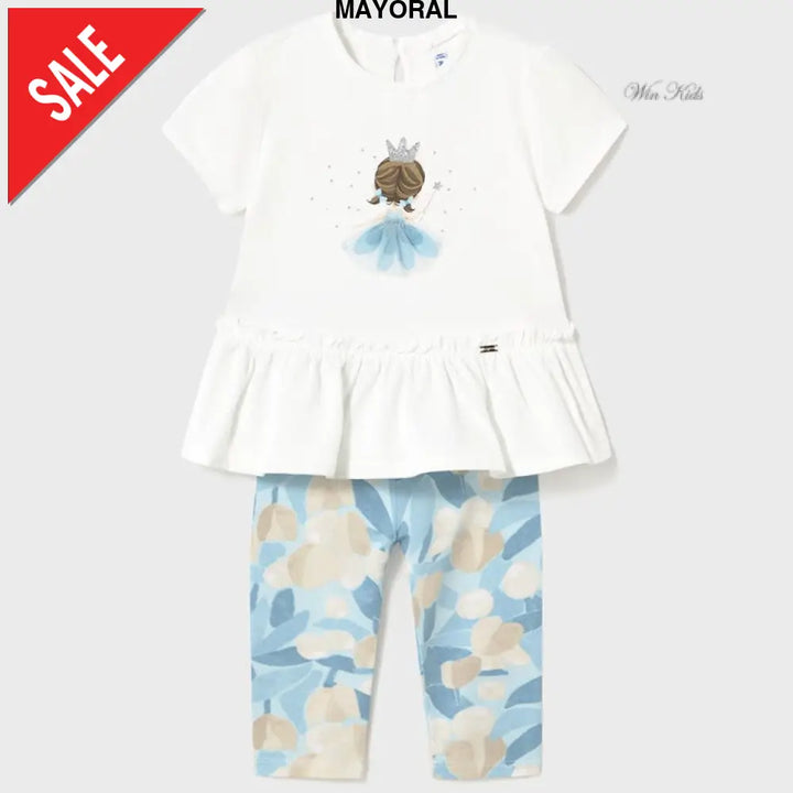 Completo MAYORAL t-shirt e leggings principessa 6 mesi - 4 anni Completi