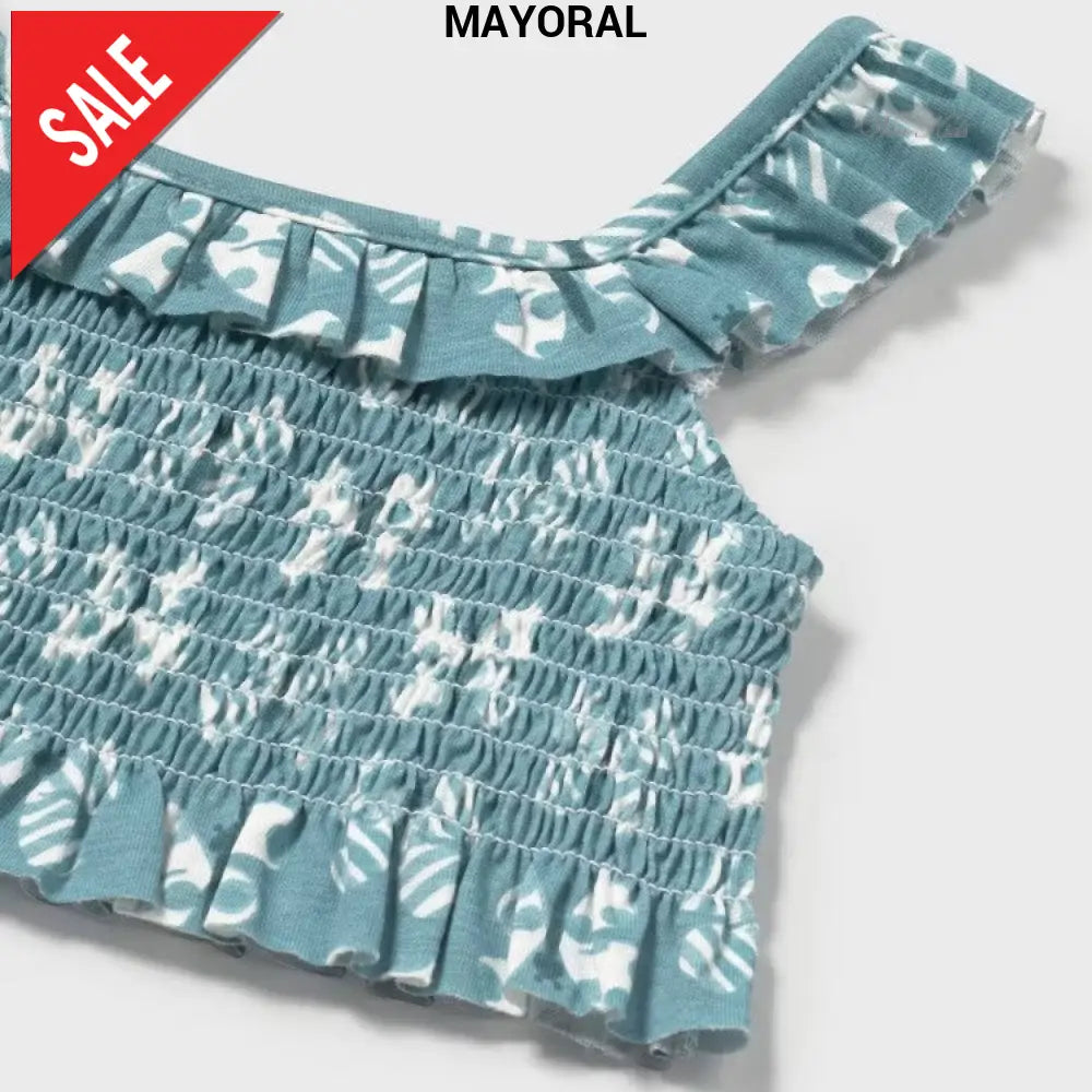 Completo MAYORAL top gonna e fascia verde con farfalle 6 mesi - 4anni Completi