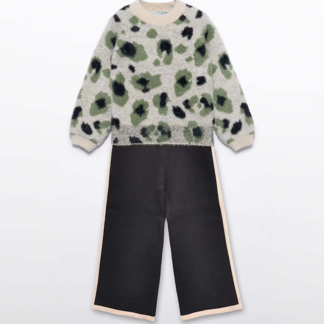 Conjunto ABEL & LULA con jersey y pantalón palazzo 8 años - 14 años