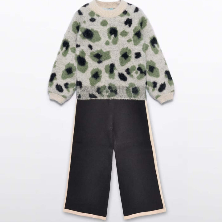 Conjunto ABEL & LULA con jersey y pantalón palazzo 8 años - 14 años