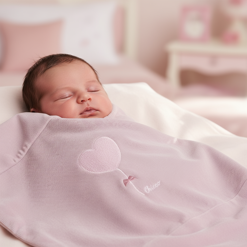 Coperta CHICCO cuoricino rosa - Primo piano