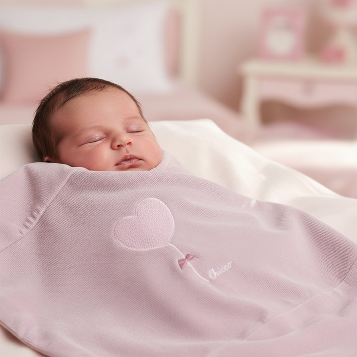 Coperta CHICCO cuoricino rosa - Primo piano