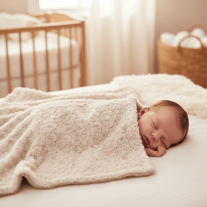 Copertina pellicciotto MAYORAL beige sfondo realistico