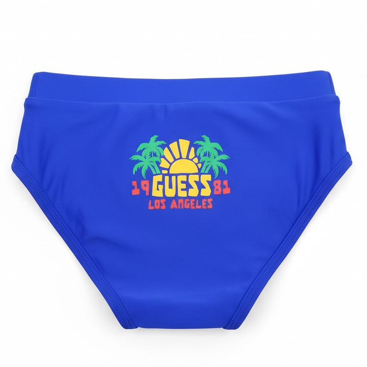 Costume GUESS bluette con logo sul retro 12 mesi - 8 anni