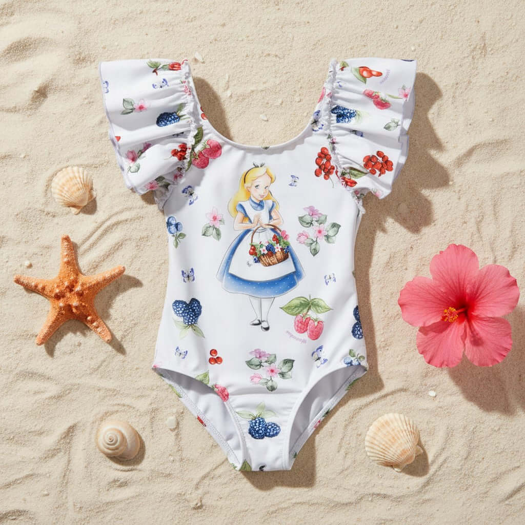 Costume Monnalisa bambina intero con personaggio disney alice nel paese delle meraviglie