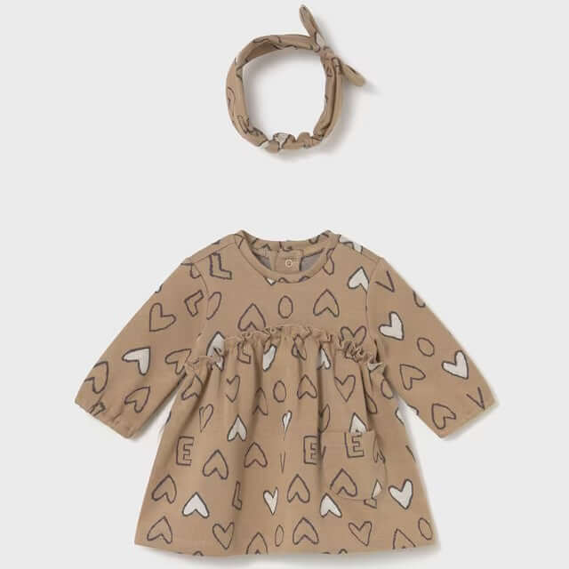 Abito e Fascia MAYORAL fantasia cuori 1 mese - 18 mesi