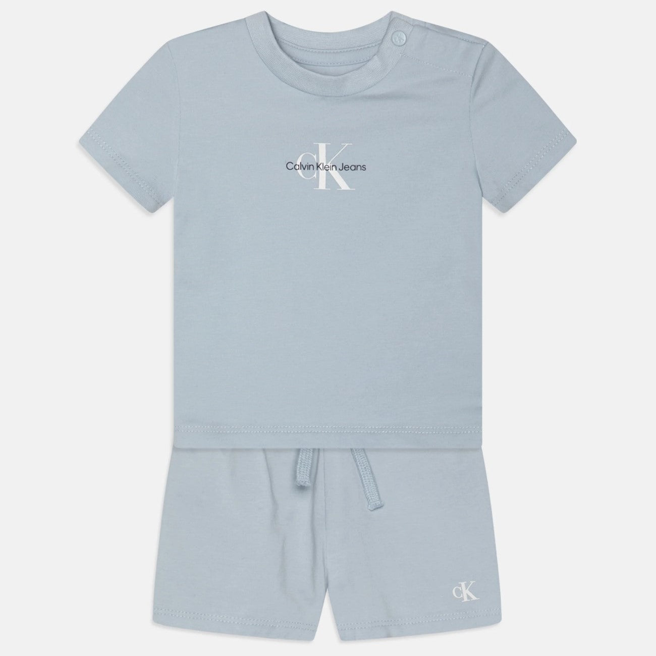 Completo CALVIN KLEIN azzurro con logo 3 mesi - 4 anni