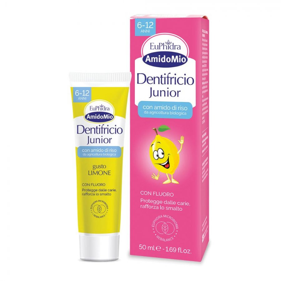 Euphidra AmidoMio Dentifricio Limone 6-12 Anni 50ml