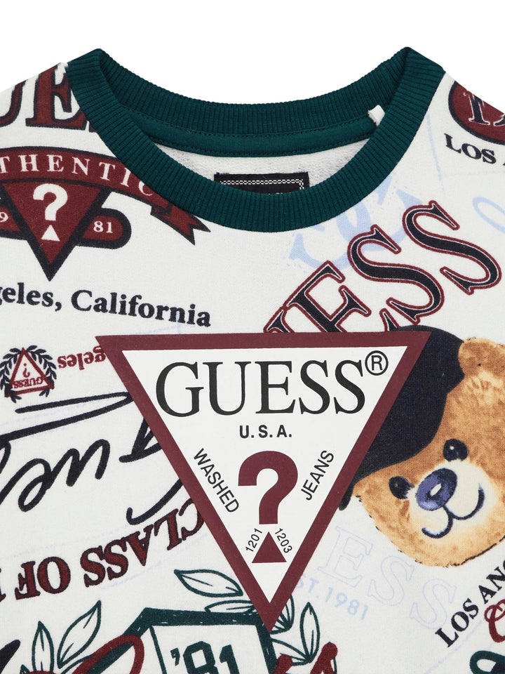 GUESS Teddy pattern sweatshirt from size 2 years to 7 years