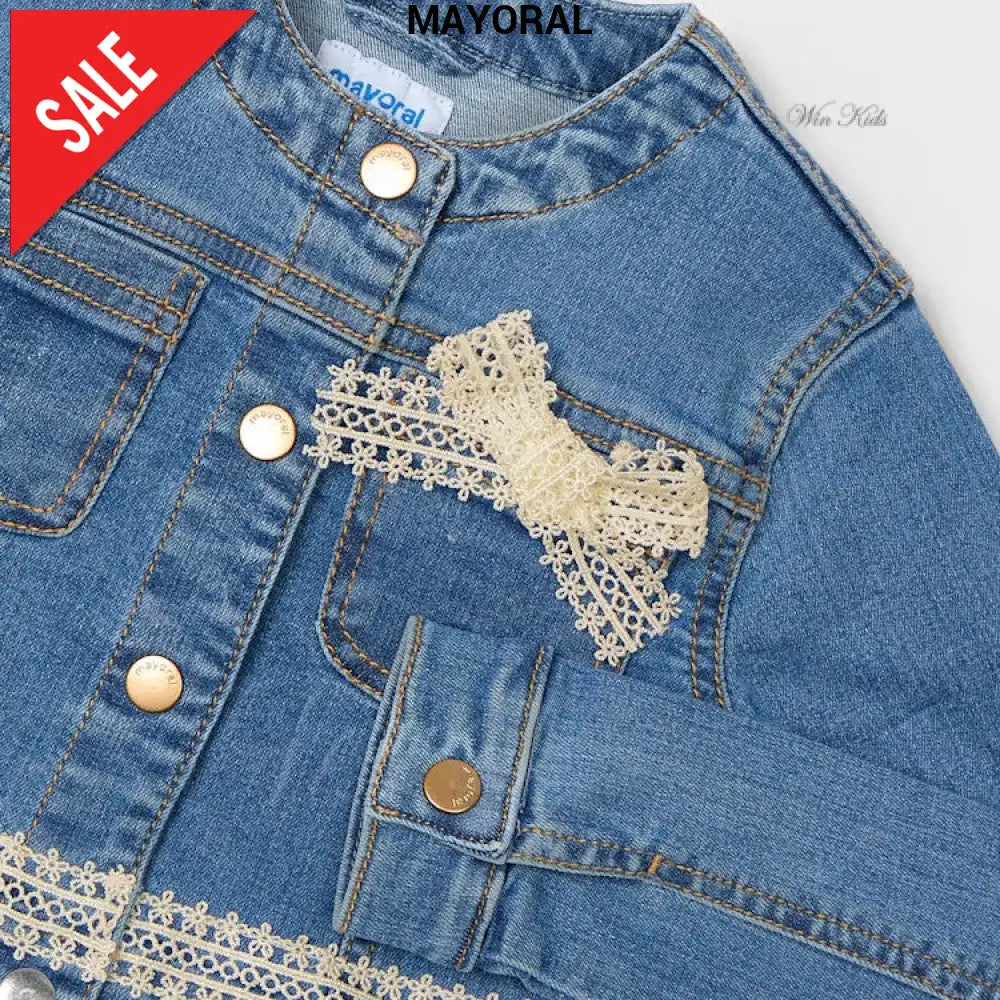 Giubbotto MAYORAL jeans con fiocco 2 anni - 10 anni Giubbotti