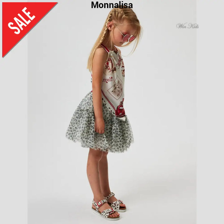 Gonna MONNALISA in tulle leopard 2 anni - 10 anni Gonna