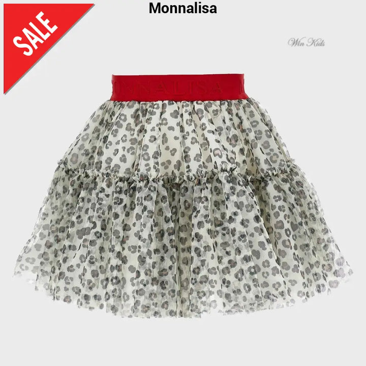 Gonna MONNALISA in tulle leopard 2 anni - 10 anni Gonna