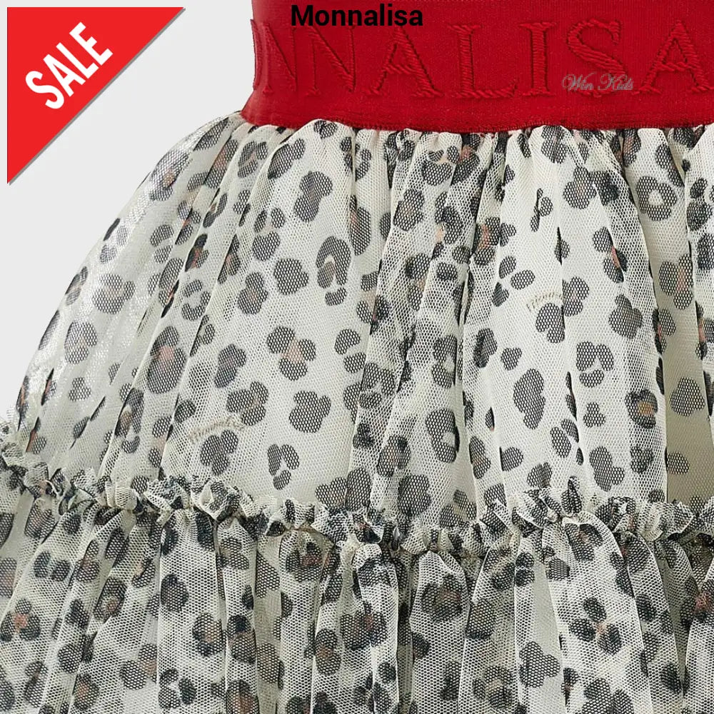 Gonna MONNALISA in tulle leopard 2 anni - 10 anni Gonna