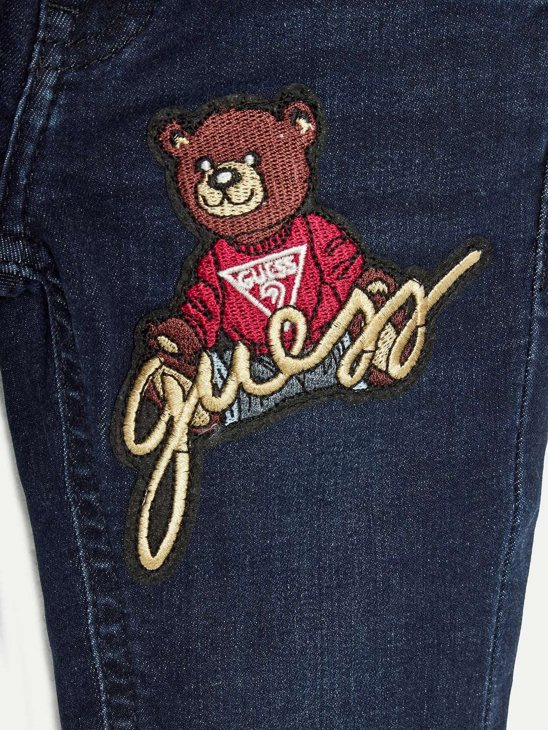 Guess jeans with unisex elastic bear emblem from 2 years to 7 years