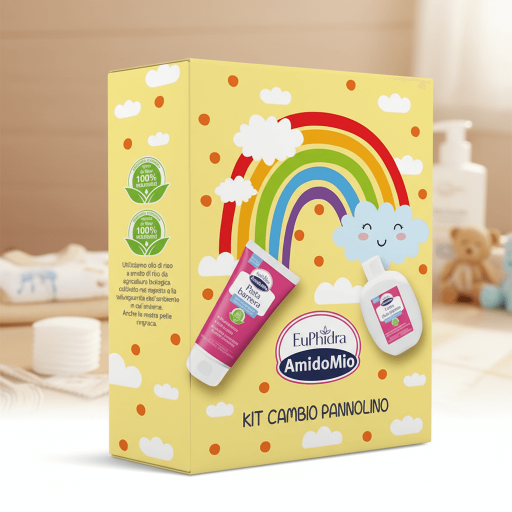 Kit EUPHIDRA cambio pannolino in primissimo piano